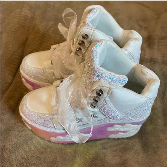 YRU Qozmo Sky Sky Cloud Platform Sneakers Shoes 6 - Picture 9 of 13